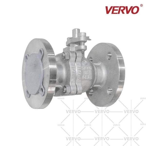 DN32 2 Piece Ball Valve Stainless Steel CF8 Flange 1 1/4 Inch Flanged Ball Valve