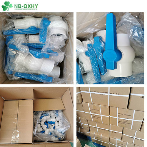 Full Size PVC Socket Compact Round Ball Valve Plastic Valve with ASTM Standard