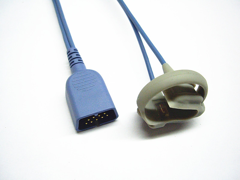 TL-201T Nihon Kohden Spo2 Sensor Pediatric Soft Tip Type Probe With DB9-9Pin Connector