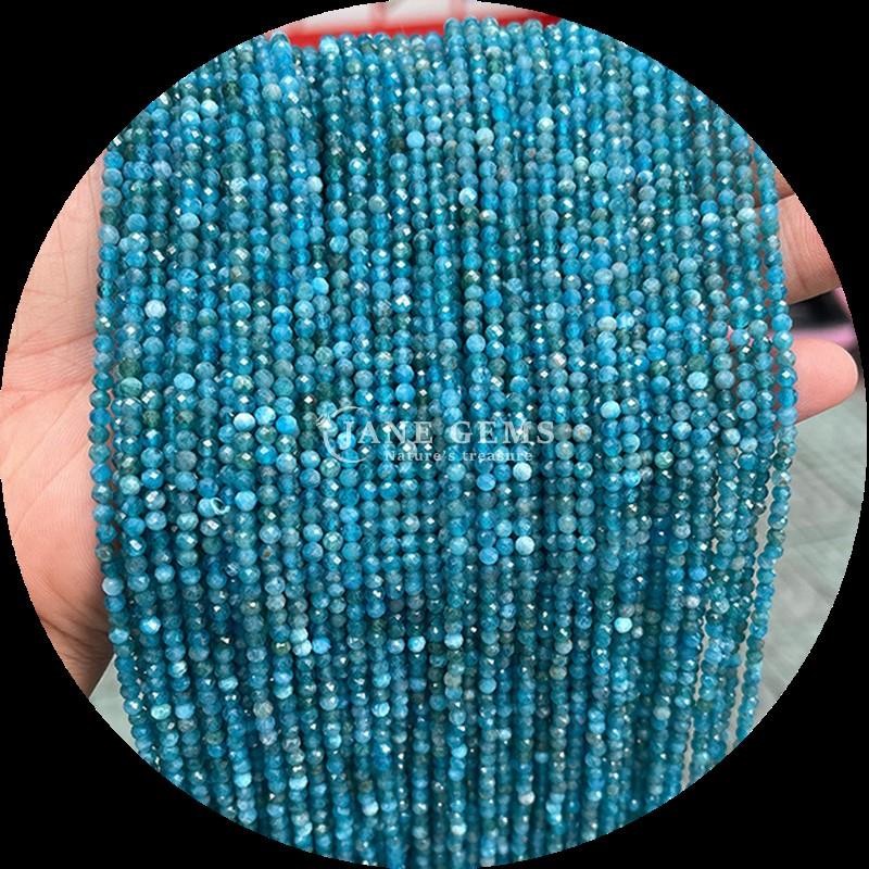 DIY Jewelry Making Gemstone Various Types Apatite Malachite Mini Faceted Loose Bead Strands Healing Crystal Stones