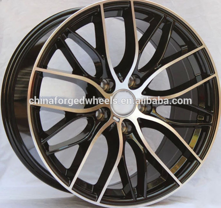 Car Alloy Rims Customized For BMW 335i /Gloss Black Machined 20 inch Staggereed Rimis