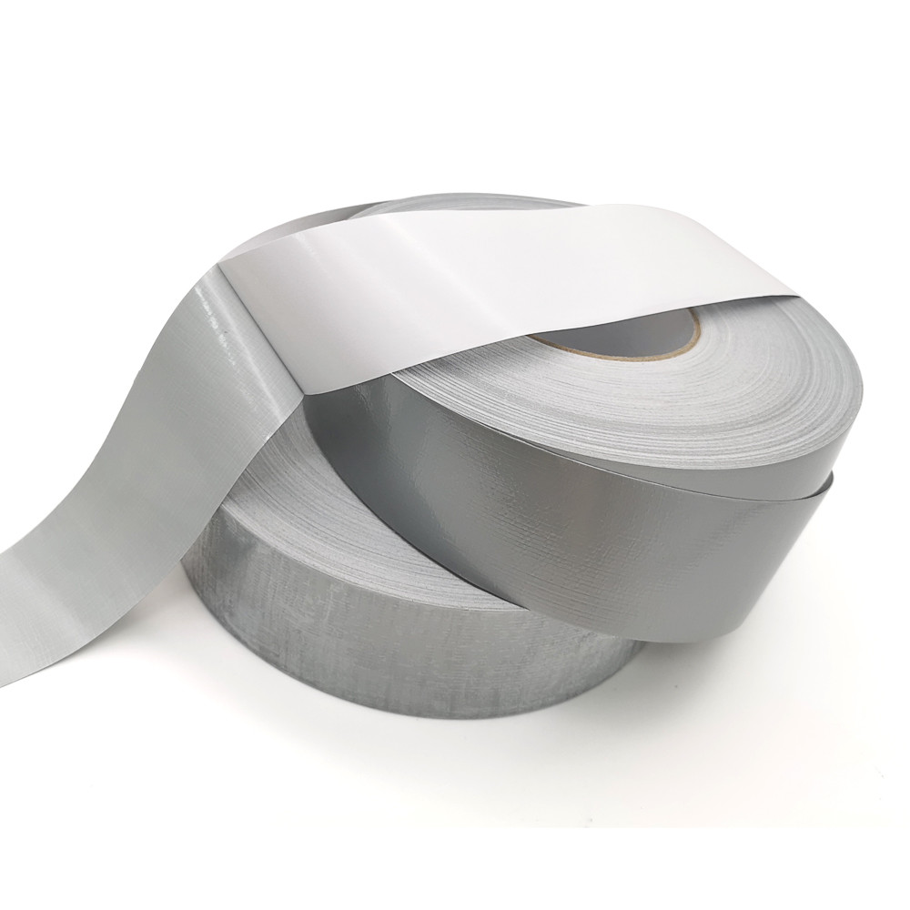 Single Side Silver Hot Melt Adhesive Fiber Cloth Tape For Exhibition
