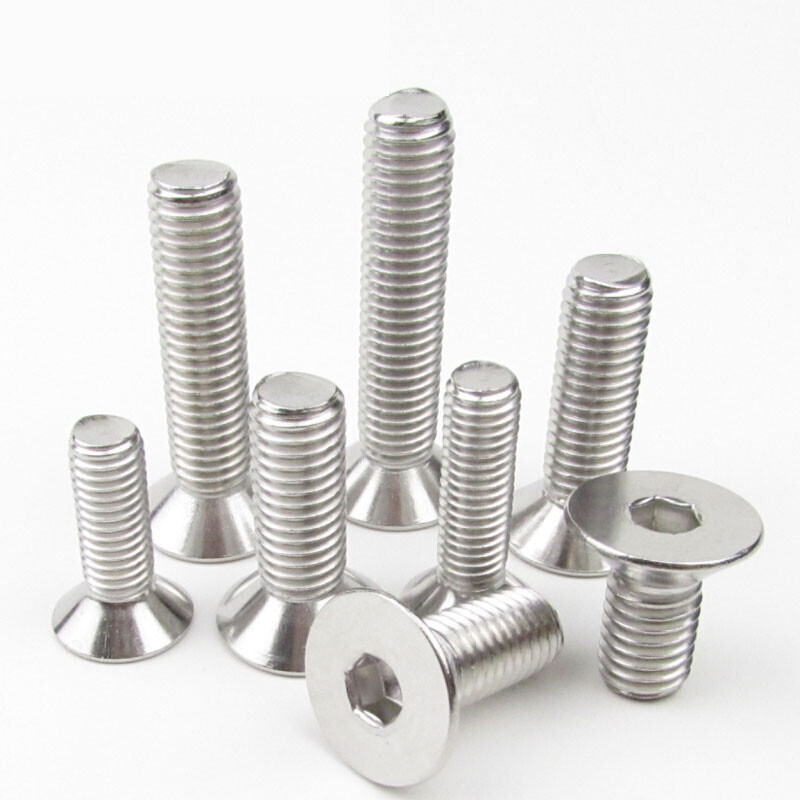 Fasteners DIN7991 Countersunk Hex Cap Machine Screw for Chemical Factory