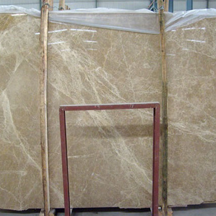 Custom Size Spain Light Emperador Marble Slab , Wall Marble Tile