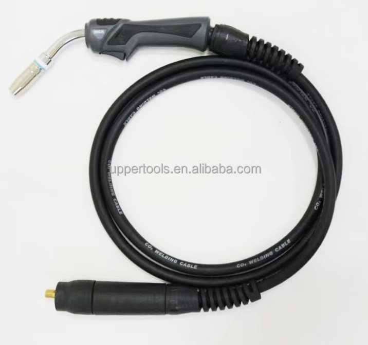 Stainless Steel and Plastic Welding Machines 24KD Black 16ft MIG Air Cooled Welding Torch