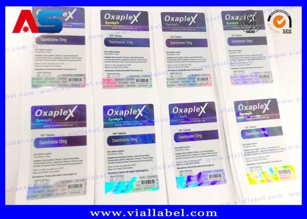 Holographic Peptide Bottle Labels 10ml Vial Label With Different Product Names