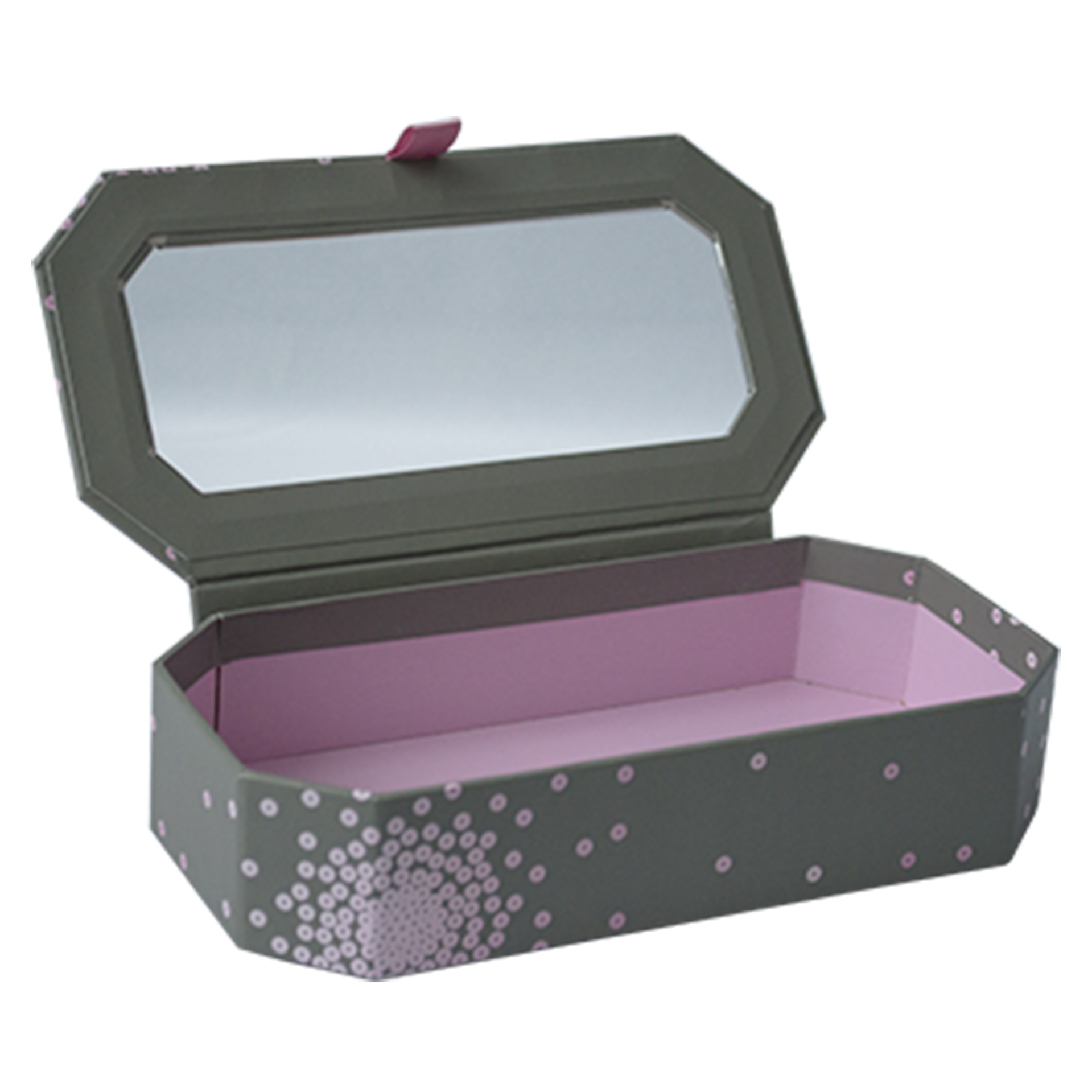 Flap Lid Cosmetic Gift Box Packaging For Makeup Brush And Eye Shadow