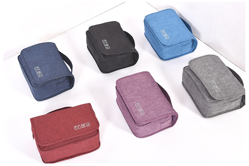 Unisex Anti Collision Blank Oxford Hanging Wash Bag