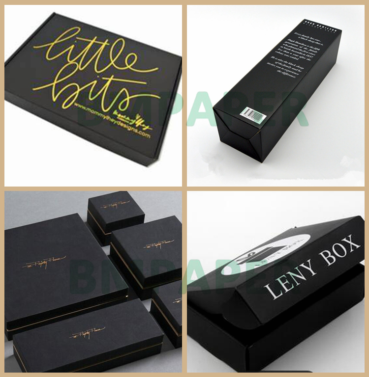 120+120+120gsm 3 layer Black Corrugated Cardboard Paper For Mailer Box E Flute