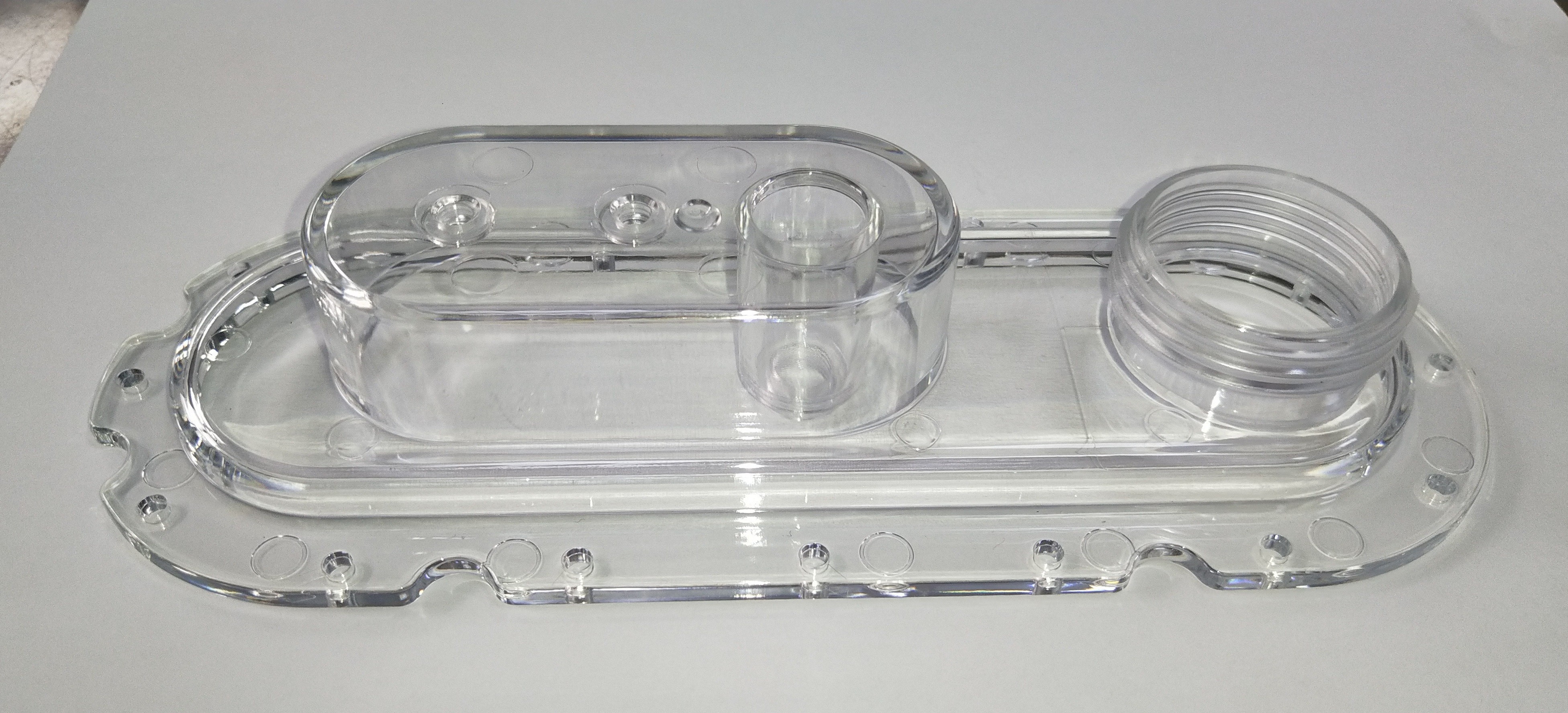 Custom Injection Molding PE/PP Transparent Plastic Base Plastic Parts