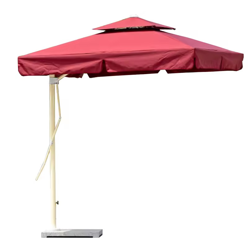 San-19 Design Outdoor Patio Garden Umbrellas in Red Color