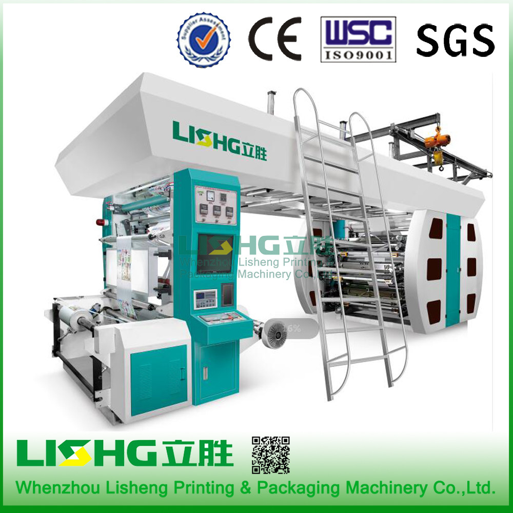 Six Colors Central Impression Flexographic Printing Machine Plastic Films Paper Non woven fabric pp woven sack printer