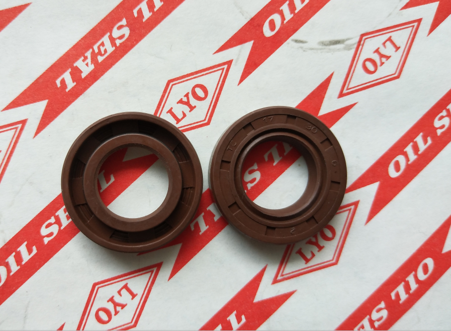 TC framework oil seal,model 17*30*6,NBR material,color is generally biack and brown.