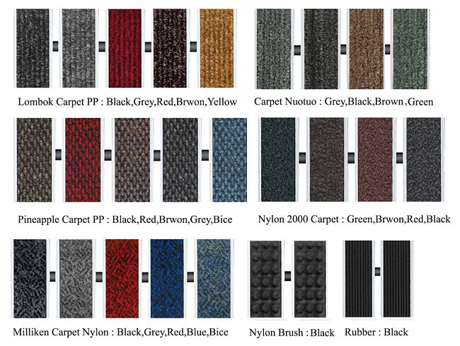 CE Commercial Aluminum Walk Off Mat High Traffic Entrance Mats 1.5mm Thick