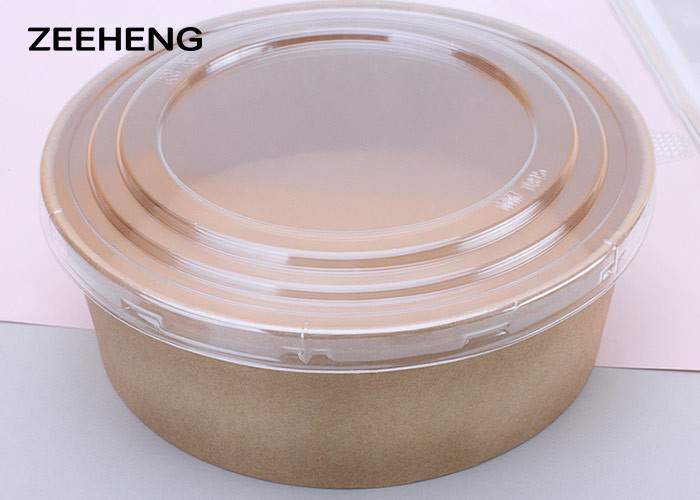 Disposable 36oz 1100ml Hot Paper Soup Bowls With Lids Food Container Customized Logo