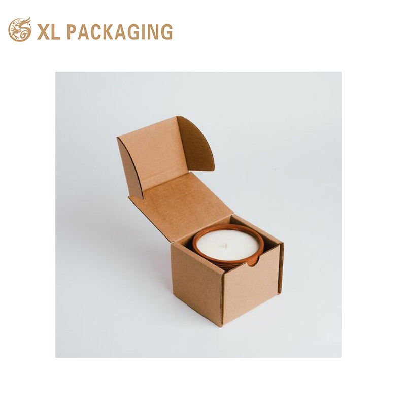 Customized Color Printing Kraft Paper Rigid Paper Board Gift Packaging Box For Candle