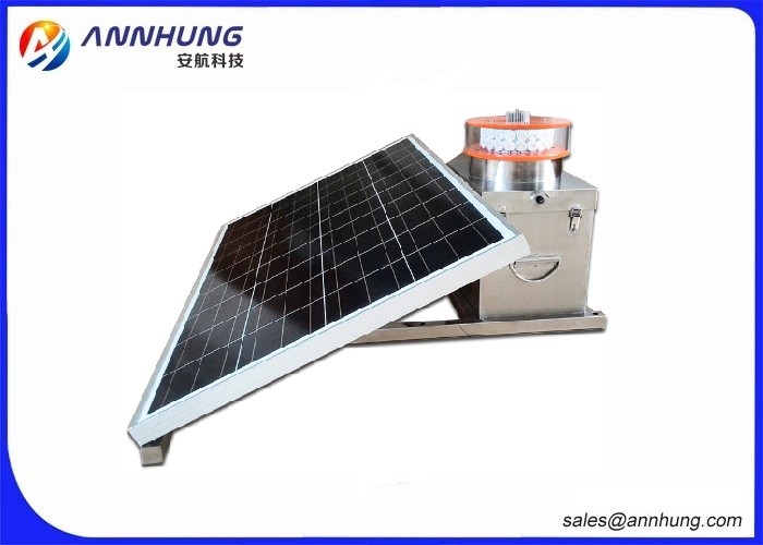 UV Protection Solar Powered Marker Lights / Aircraft Warning Lights On Towers