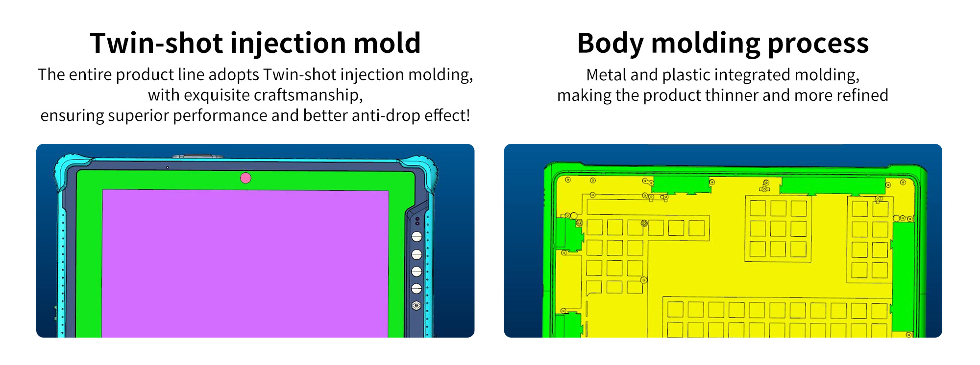 13 Inch Rugged Laptop with Waterproof Design Backlit Keyboard and Fingerprint Recognition