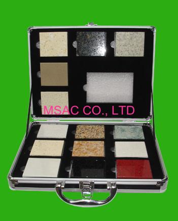 Popular Aluminum Display Box Aluminum Marble Sample Case For Packing Stones