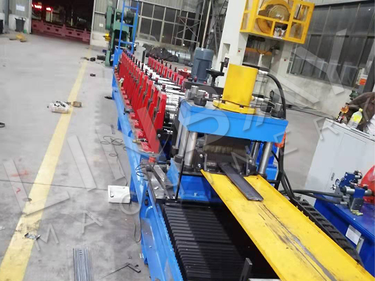 Galvanized Steel Automatic Cable Ladder Tray Roll Forming Production Line With Flying Cut