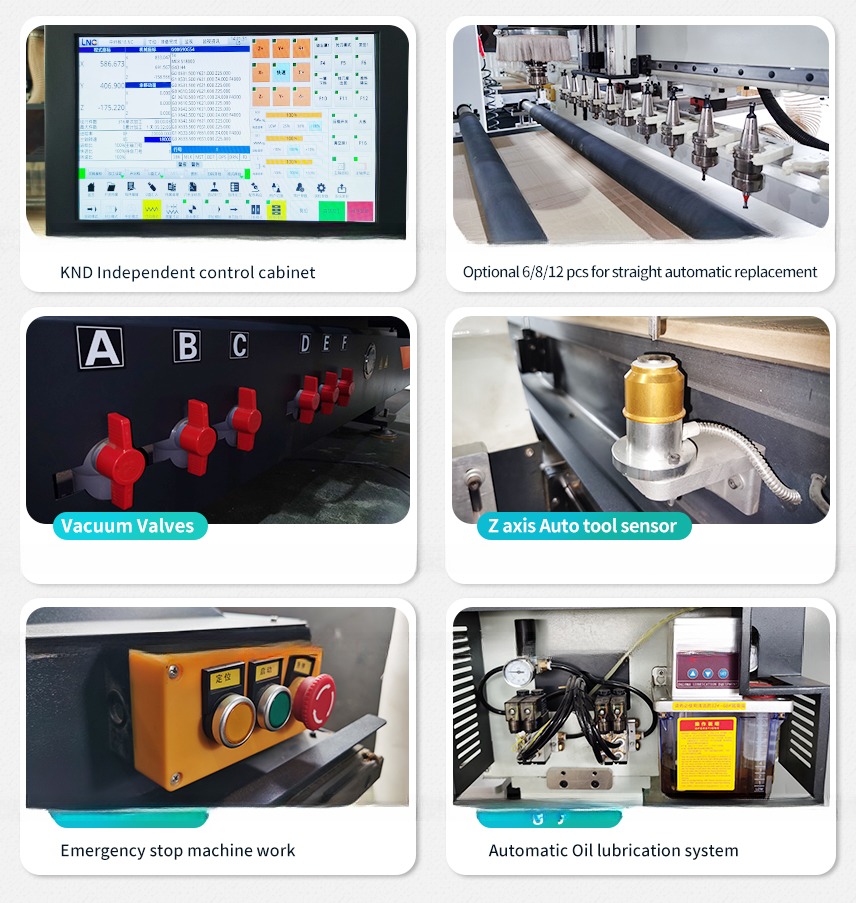 Woodworking Panel Furniture Solution 1325 1530 2040 2030 3D Atc Cnc Router Atc