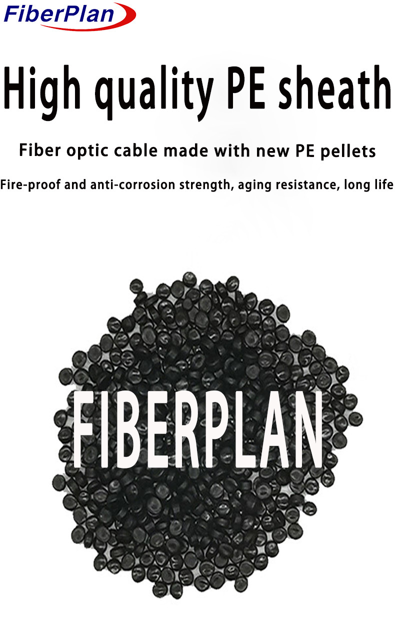 Polyethylene Jacket GYXTS Crush Resistance Outdoor Armored Fiber Optic Cable