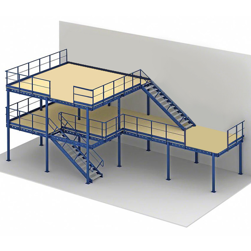 CE Light Mezzanine Racking System Cold Rolled Steel Racking Mezzanine Floor