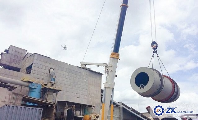 Medium Scale Fertilizer 1×6m3 Rotary Drum Granulator
