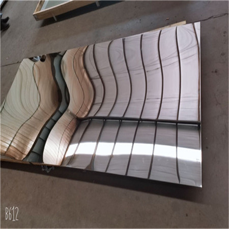 8K mirror Finish 304 Stainless Steel Plate Sheet 48" Width 30 Ksi Yield Strength