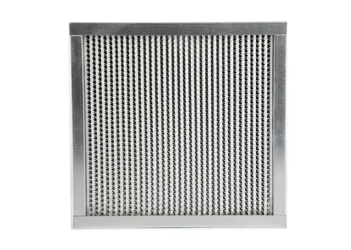 Medium Efficiency 0.5um Deep Pleat Air Filter 610*610*292 Flange Type
