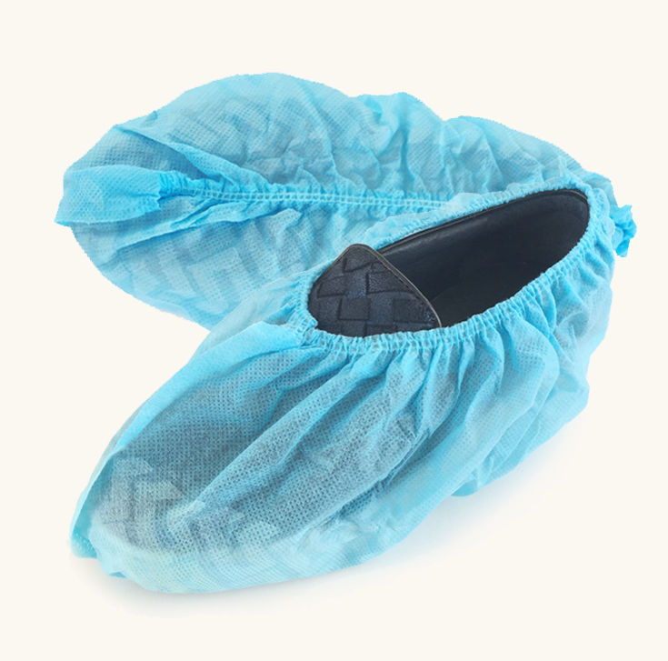 S&J Premium Shoe Covers Plastic PP PE Anti-slip Waterproof Disposable Non woven Safety Shoes Protector Cover