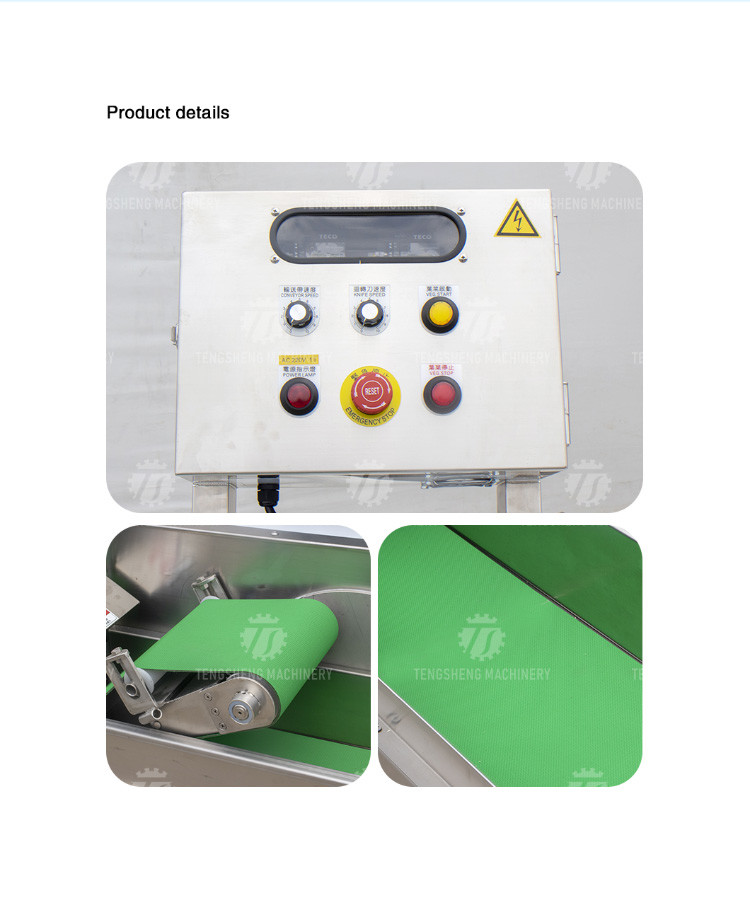 180KG Vegetable slicer large widening conveyor belt vegetable slicer cucumber lemon leaves cut into sections