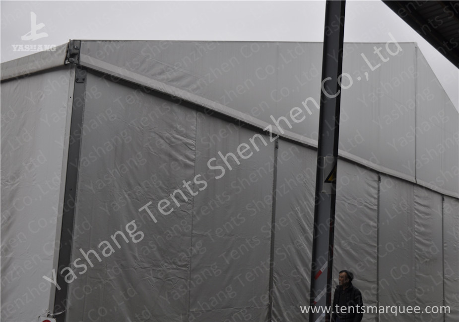 Hard Aluminum Frame Industrial Storage Tents , Temporary Warehouse for Bonded Logistics