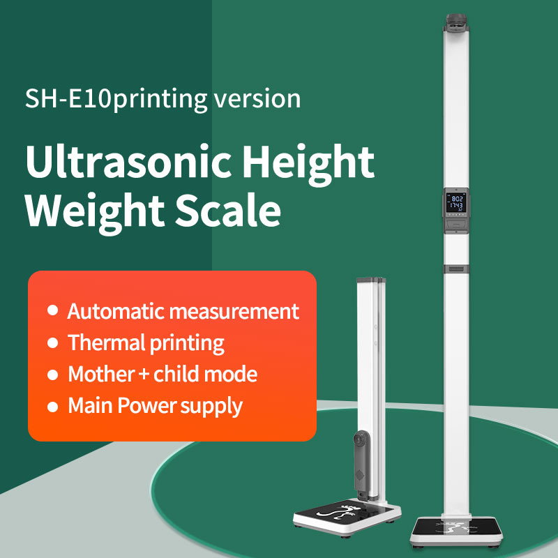 SH-E10 Weight And Height Scale With Printer Function For Clinic Use