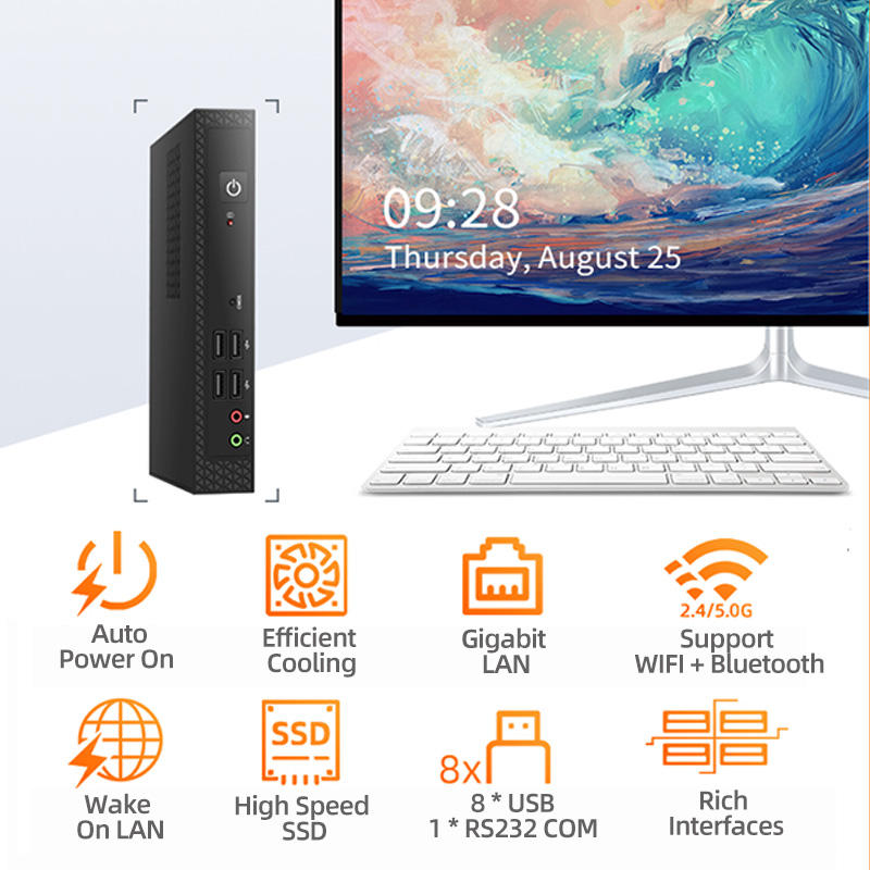 8Gb Ddr3L Win7 Intel Core I5 Ultra Mini Pc Computer Itx Motherboard Case With Integrated Card Graphics And Wifi