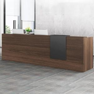 Salon Front Office Reception Desk Modern Style With Melamine Panel