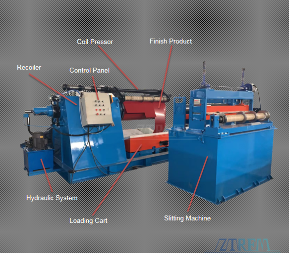 recoiler for the metal slitting line part