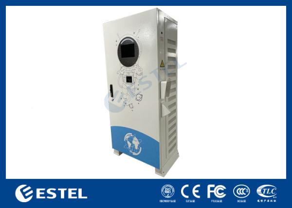 Commercial Fast DC EV Charger Outdoor Floor Mounted Ev Charging Station With LED