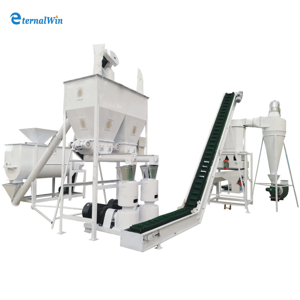 New Arrival 1000-5000kg/h Wood Pellet Making Machine High Productivity Set Wood Mill Production Line