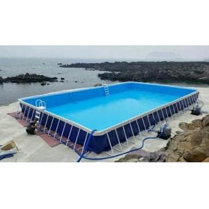 China Quick Installation Trestle PVC Swimming Pool Detachable Customized for Different Spaces on sale