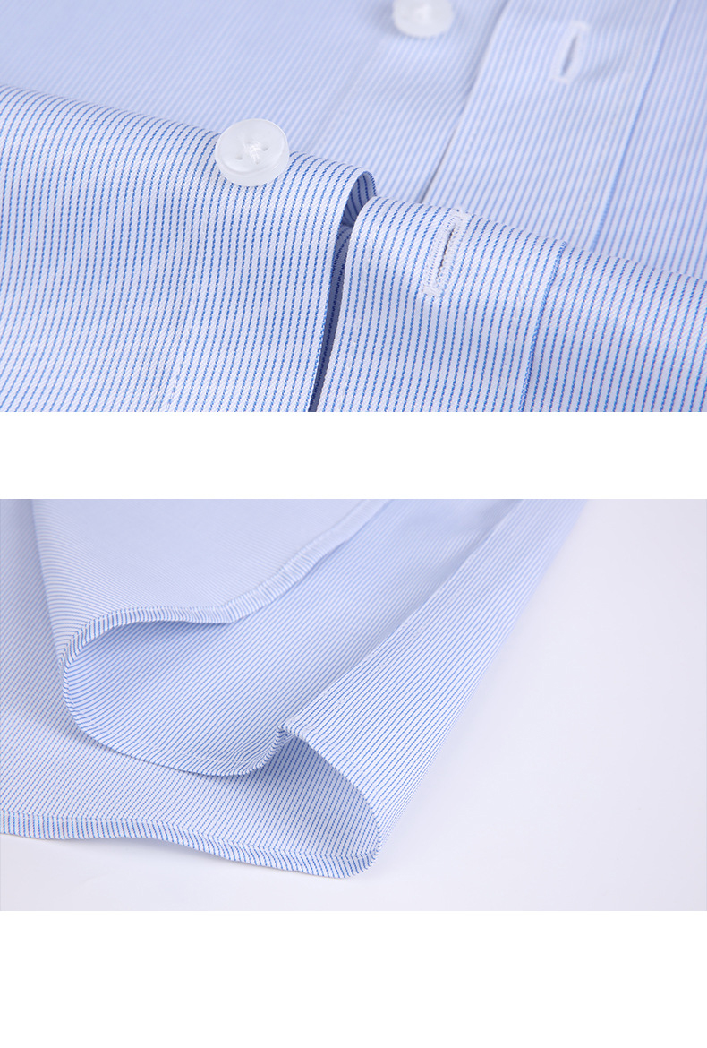 Long-sleeved Slim Business Dress Shirt Free Professional Fairly Used Glossy for Adult Men