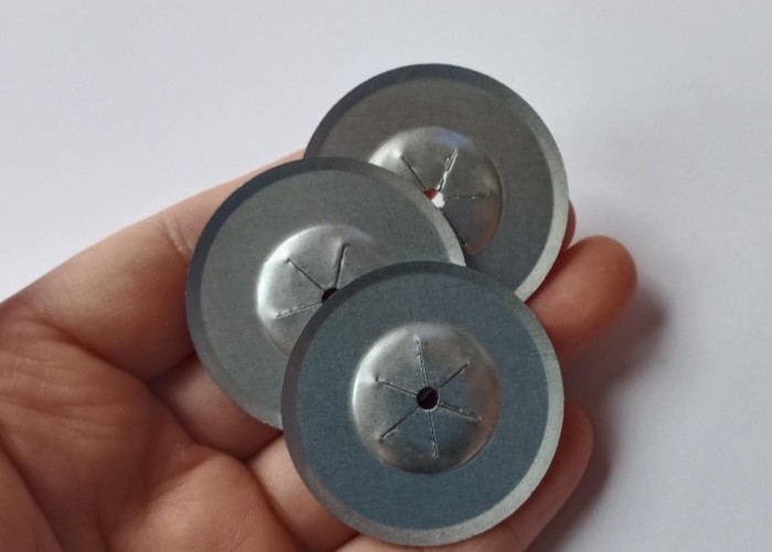32mm Galvanized Steel Square Self Locking Washer For Insulation Pins