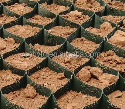 High Tensile Strength Perforated Geocell for Soil Stabilization in Road Construction