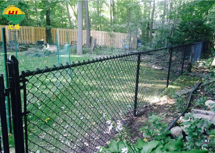 Pre Galvanized And Pvc Coated Chain Link Fence Wire Fabric 11ga X 2"