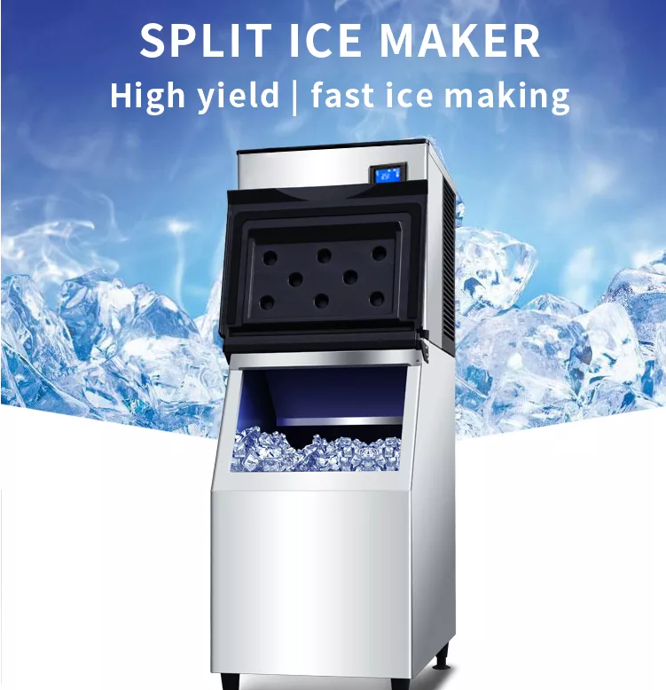 Professional Ice Block Making Machine 68kg/24h Commercial Ice Cube Machine Coffee Bar/Hotels/Food & Beverage Shops