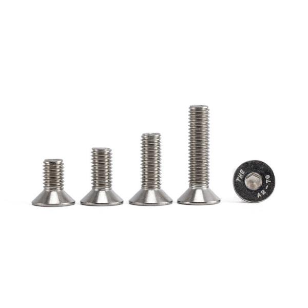Customizable DIN ANSI Stainless Steel A2 70 A4 80 CSK Flat Head Hex Socket Bolt