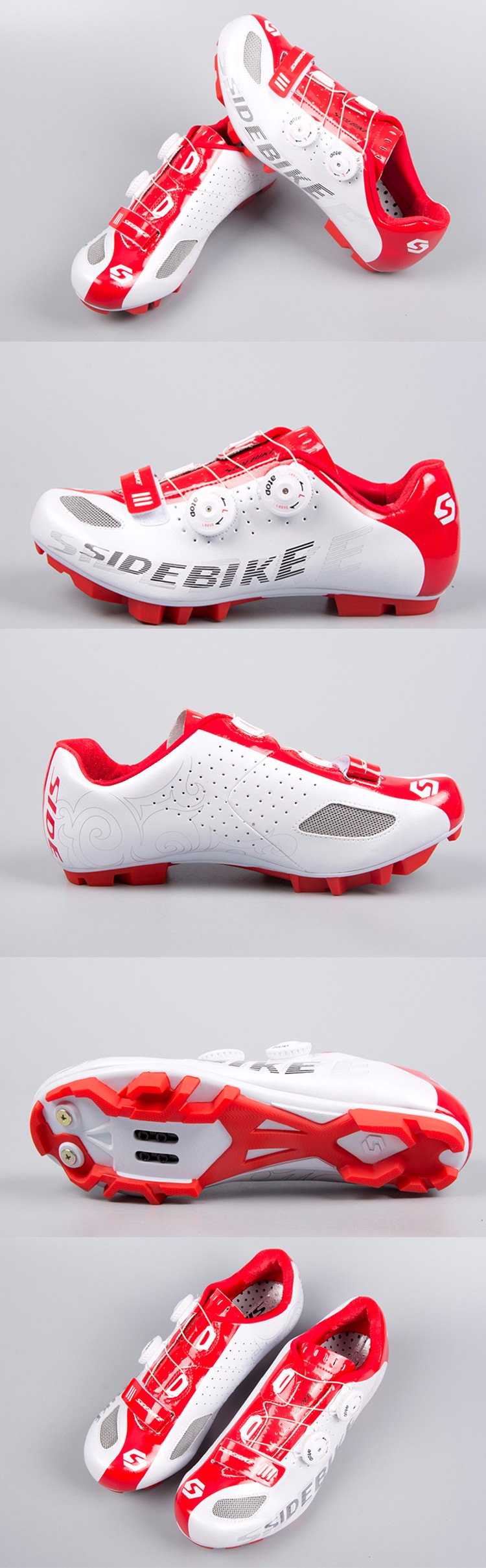 Mesh Lining Breathable MTB Cycling Shoes , Custom MTB Shoes OEM / ODM Available