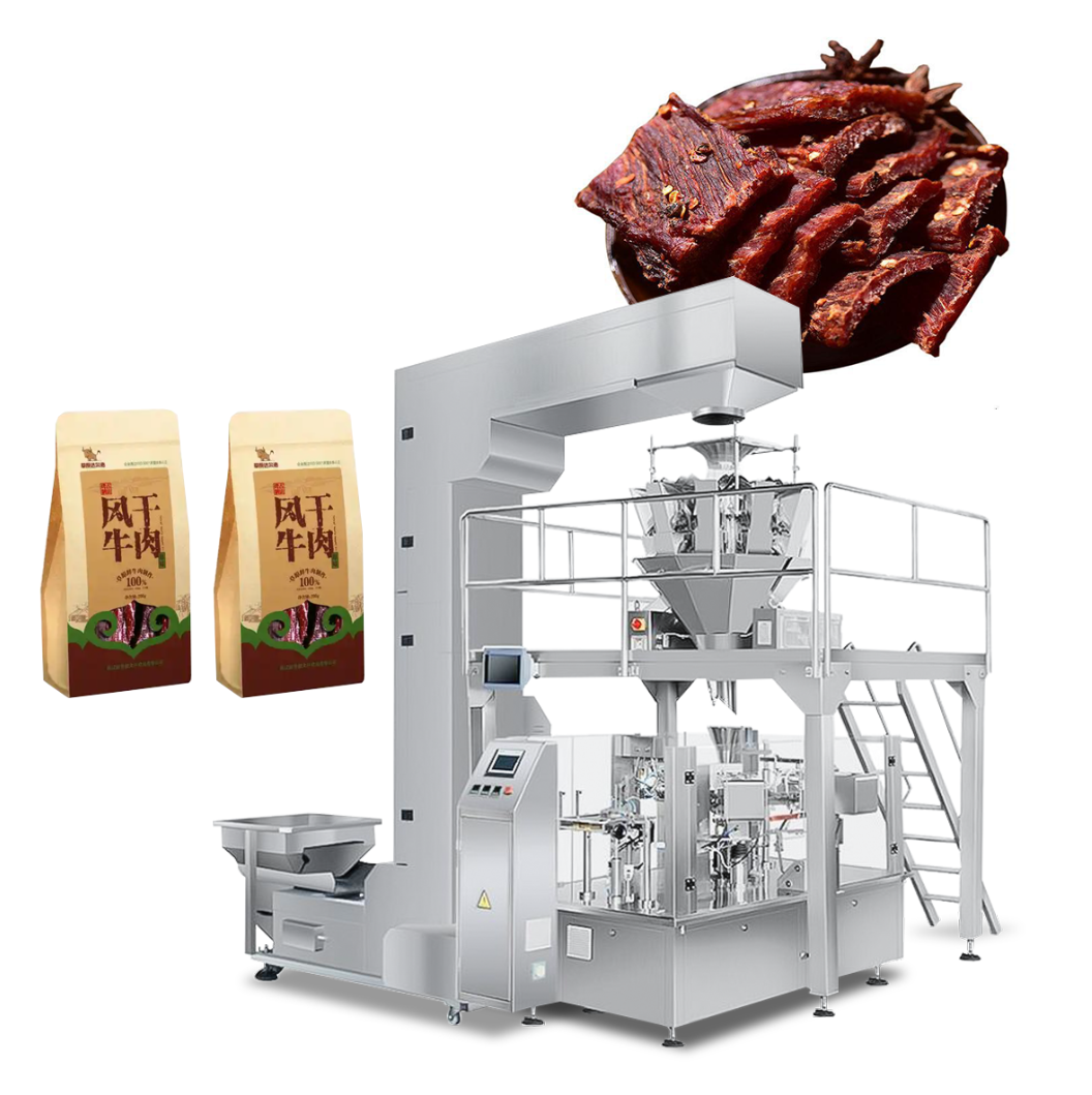  New Efficient Automatic Multi-Function Plastic Pouch Packing Machine For Food Juice Coffee Filling &amp; Labeling Capping Gearbox Manufactures