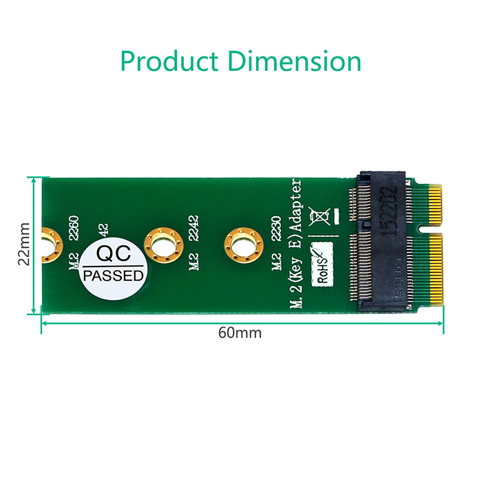 EVA Gasket Electronics Computers Accessories M.2 NGFF Key E To Key E Adapter