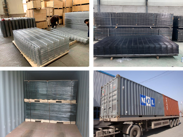 1.2m-3.0m Low Carbon Steel Pvc Coated Double Wire Fence For Public 1.8*2.5m